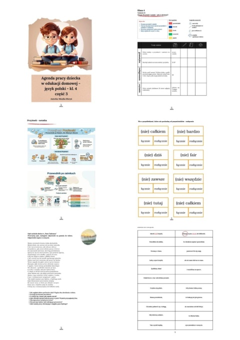 Agenda dla edukacja domowej - j. polski, kl. 4SP - część 3 [ebook]