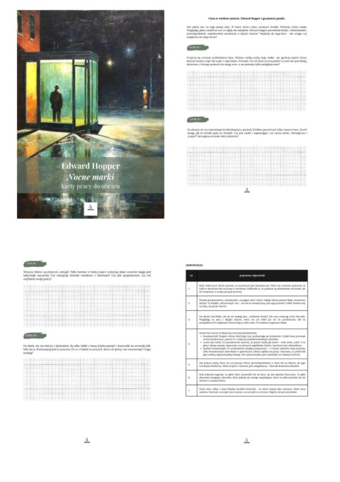 Karty pracy do tekstów kultury - "Nocne marki" Edward Hopper, "Nocne ptaki" Michael Connelly [ebook]