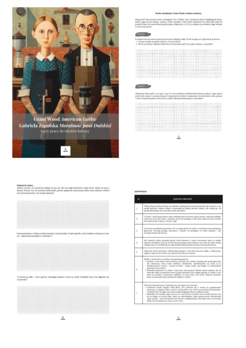 Karty pracy do tekstów kultury - G. Wood "American Gothic", G. Zapolska "Moralność pani Dulskiej" [ebook]