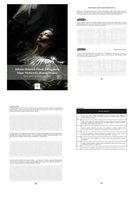 Karty pracy do tekstów kultury - J. H. Füssli "Nocna mara", A. Mickiewicz "Romantyczność" [ebook]