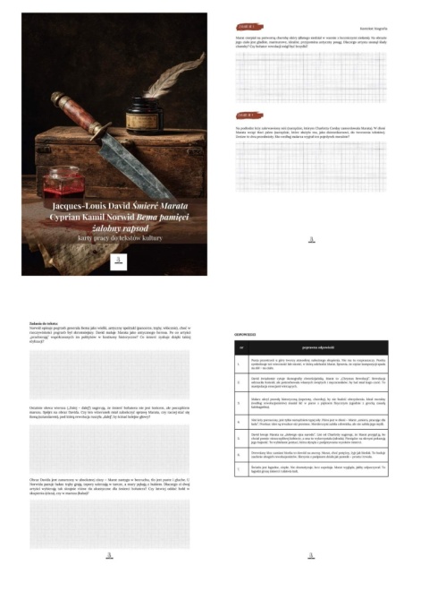 Karty pracy do tekstów kultury - Jacques-Louis David "Śmierć Marata", C.K. Norwid "Bema pamięci żałobny rapsod" [ebook]