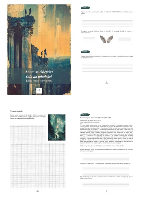 Karty pracy do wiersza - Adam Mickiewicz "Oda do młodości" [ebook]