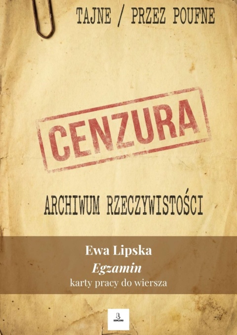 Karty pracy do wiersza - Ewa Lipska "Egzamin" [ebook]