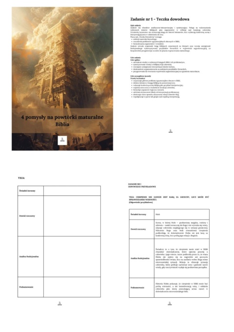 4 pomysły na powtórki maturalne - Biblia [ebook]