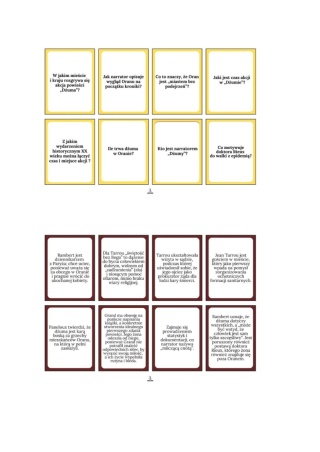 Fiszki - "Dżuma" Albert Camus [ebook]