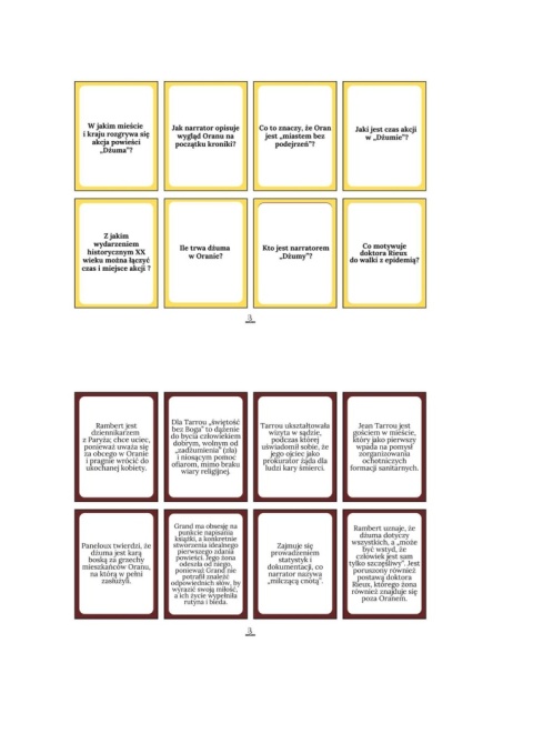 Fiszki - "Dżuma" Albert Camus [ebook]