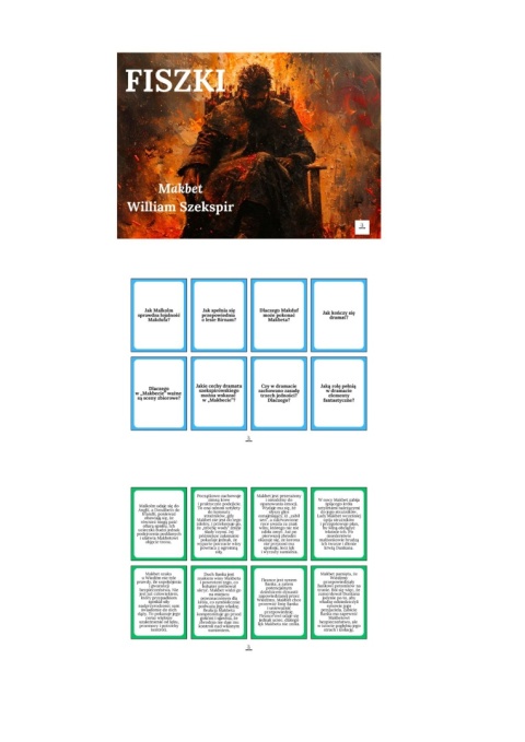 Fiszki - "Makbet" W. Szekspir [ebook]