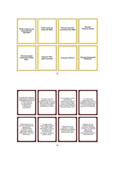 Fiszki - "Rok 1984" George Orwell [ebook]