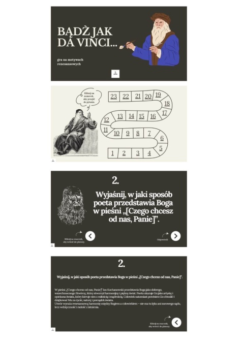 Gra interaktywna - renesans - Bądź jak da Vinci...