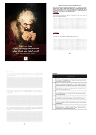 Karty pracy do tekstów kultury - F. Goya "Saturn pożerający...", A. Mickiewicz "Dziady, cz.III" [ebook]