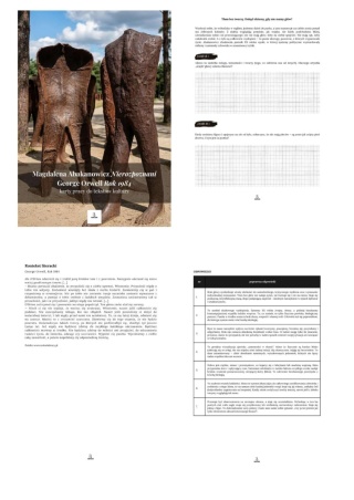 Karty pracy do tekstów kultury - M. Abakanowicz "Nierozpoznani", G. Orwell "Rok 1984" [ebook]