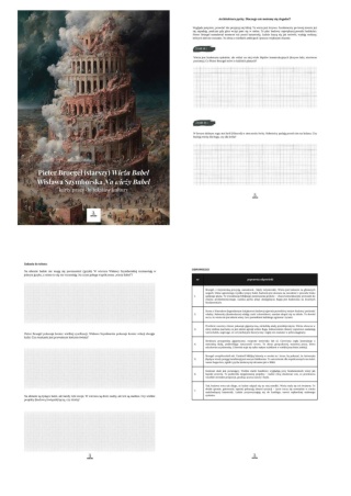Karty pracy do tekstów kultury - P. Bruegel "Wieża Babel", W. Szymborska "Na wieży Babel" [ebook]