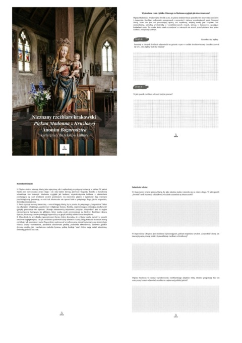 Karty pracy do tekstów kultury - "Piękna Madonna z Krużlowej", "Bogurodzica" [ebook]