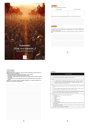 Karty pracy do wiersza - Symonides "[Tym, co w wąwozie…]" [ebook]