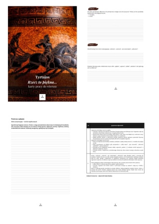 Karty pracy do wiersza - Tyrtajos "Rzecz to piękna..." [ebook]