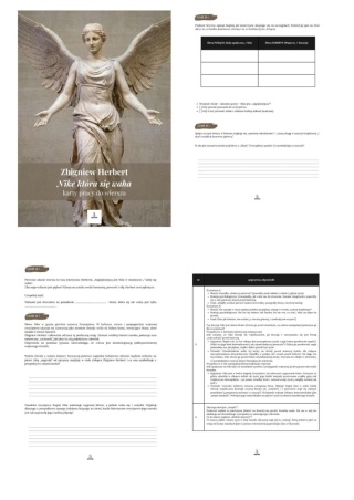 Karty pracy do wiersza - Zbigniew Herbert "Nike która się waha" [ebook]