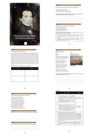 Test historycznoliteracki - Poezja Juliusza Słowackiego [ebook]