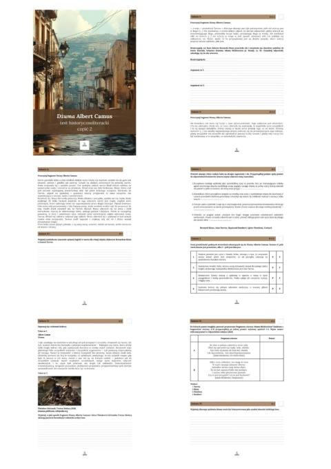 Test historycznoliteracki nr 2 - "Dżuma" Albert Camus [ebook]