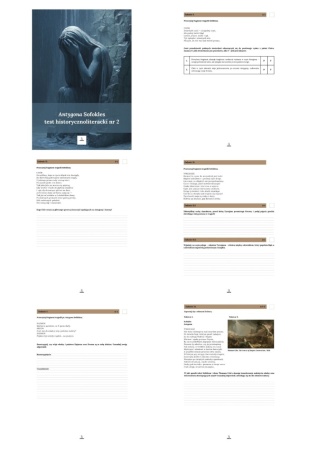 Test historycznoliteracki nr 2 - Sofokles "Antygona" [ebook]