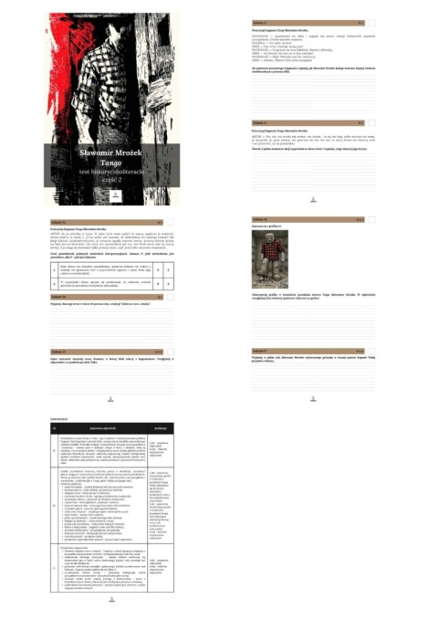 Test historycznoliteracki nr 2 - "Tango" Sławomir Mrożek [ebook]