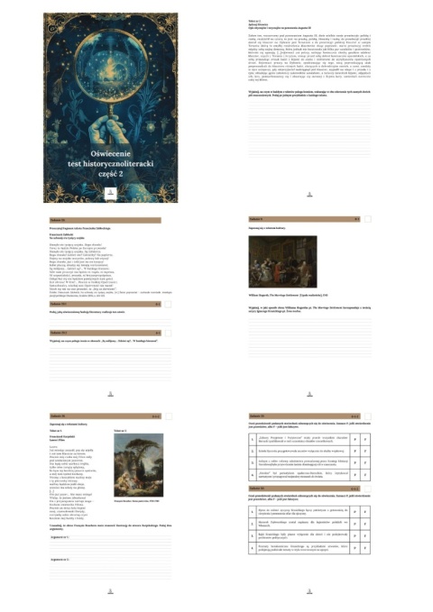 Test historycznoliteracki nr 2 - oświecenie [ebook]