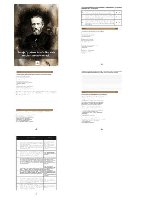 Test historycznoliteracki - poezja Cypriana Kamila Norwida [ebook]