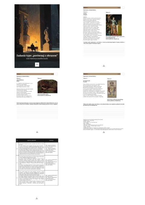 Test historycznoliteracki - pytania typu "porównaj z obrazem" [ebook]