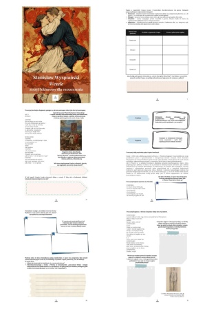 Zeszyt lekturowy dla rozszerzenia - Stanisław Wyspiański "Wesele" [ebook]